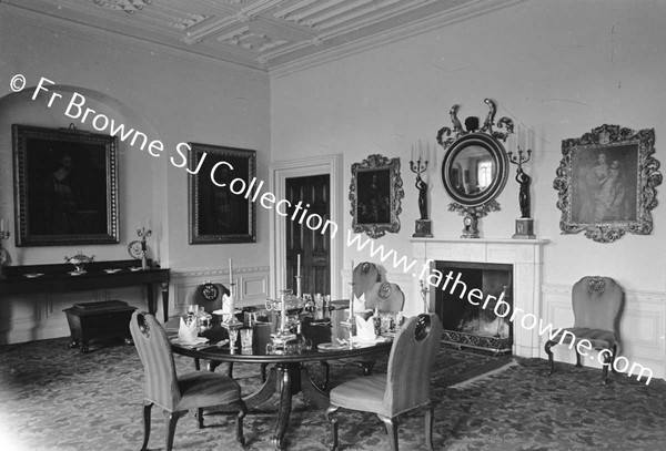 DUNSANY CASTLE DINING ROOM